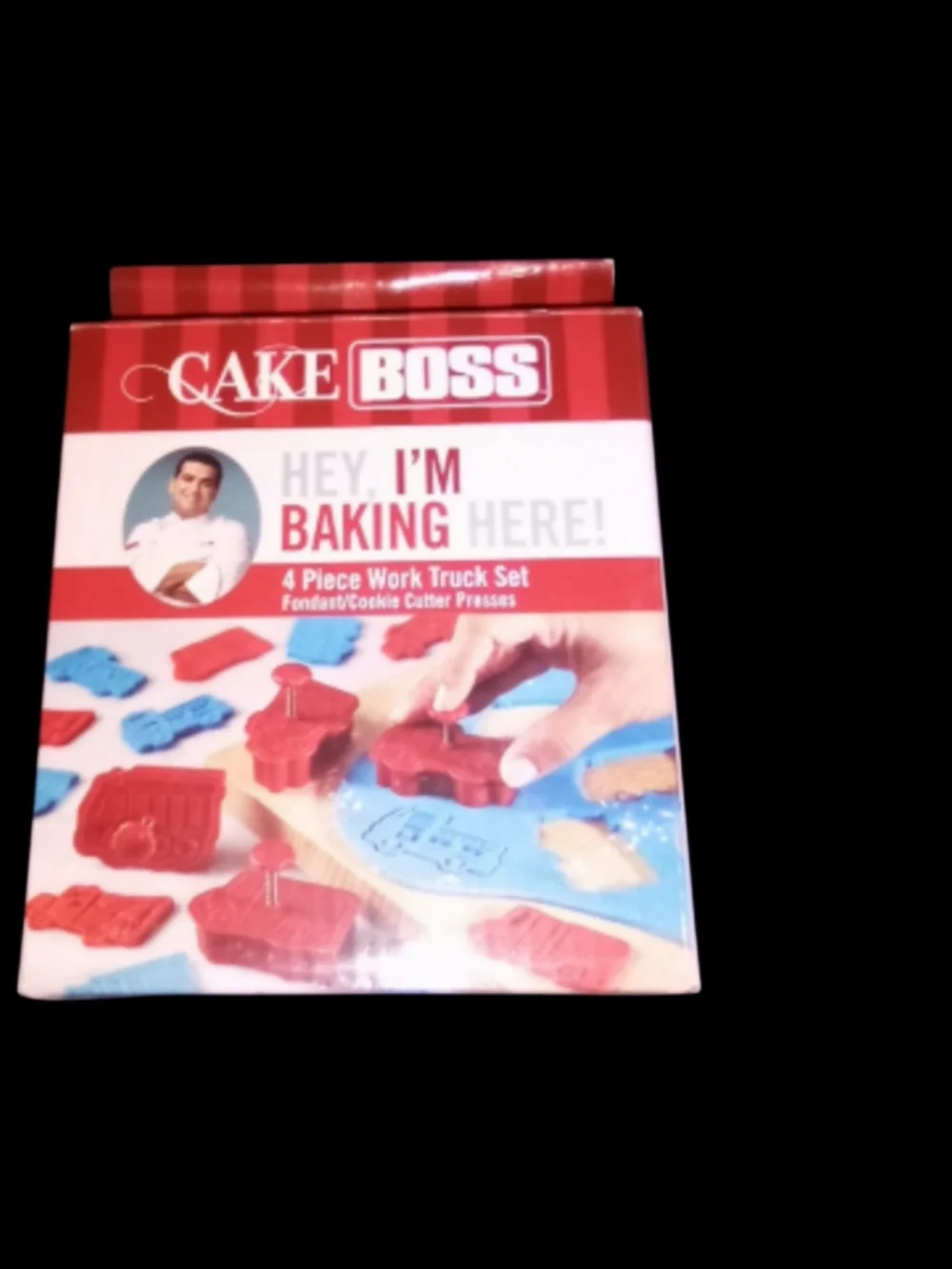 Red Baking Cutter Set - 4 Piece Work Truck Fondant & Cookie Presses